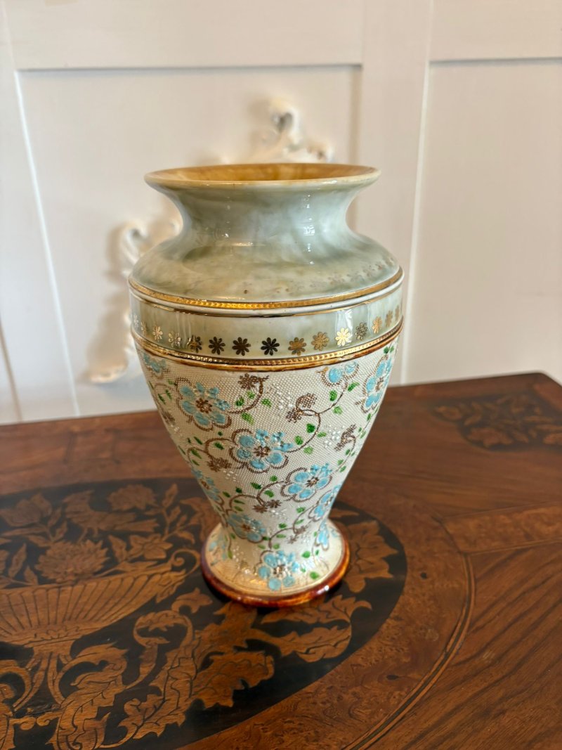 Pair of Antique Victorian Quality Doulton Vases - Image 8